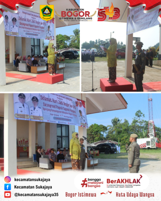 Upacara Peringatan Hari Jadi Bogor Ke-543 Tingkat Kecamatan Sukajaya