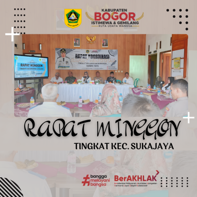 Camat Sukajaya Pimpin Rapat Koordinasi